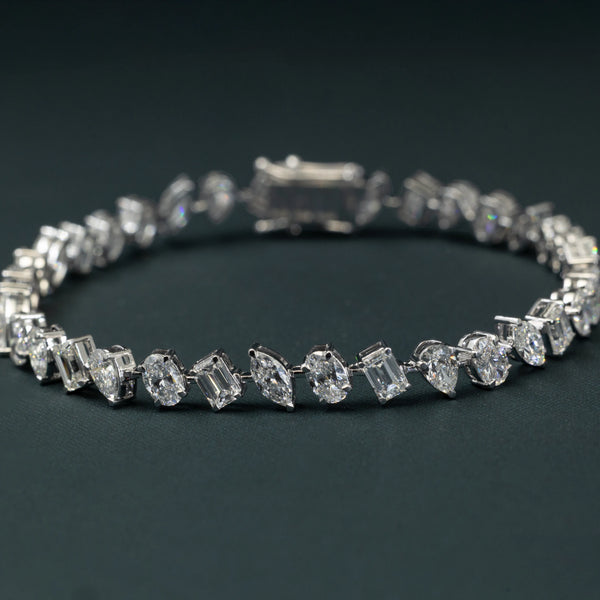 8.18 CT Multi Shape Pear & Emerald Cut CVD Lab-Grown Diamond
