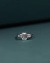 2.35 CTW Emerald Cut CVD Lab-Grown Diamond Three Stone Engagement Ring