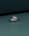 1.11 CTW Emerald Cut Lab-Grown Diamond Twist Engagement Ring