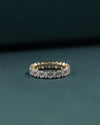 2.20 CT Emerald & Marquise Cut CVD Lab-Grown Diamond Eternity Band Ring