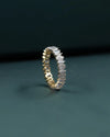 2.20 CT Emerald & Marquise Cut CVD Lab-Grown Diamond Eternity Band Ring