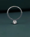 1.09 CTW Pear Cut CVD Lab-Grown Diamond Pavé Solitaire Ring