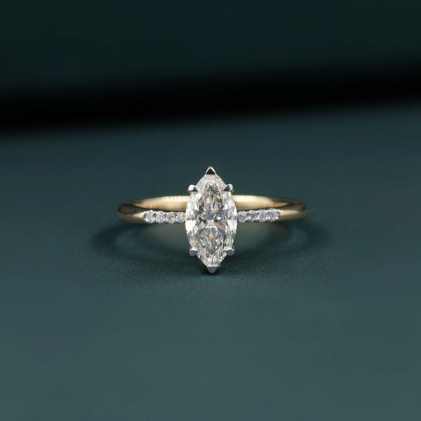 1.03 CTW Marquise Cut Lab-Grown Diamond Solitaire Ring