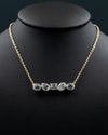 3.23 CTW Multi-Shape Bezel Set Lab-Grown Diamond Necklace