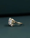 1.65 CTW Oval Cut Diamond Bypass Ring