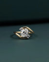 1.13 CTW Oval Cut Lab-Grown Diamond Bypass Engagement Ring