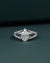 2.35 CTW Pear Cut Pavé Split Shank Lab-Grown Diamond Engagement Ring
