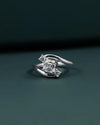 1.16 CTW Emerald Cut Lab-Grown Diamond Bypass Ring
