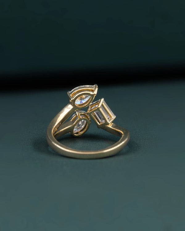 2.54 CTW Multi-Shape Open Wrap CVD Lab-Grown Diamond Ring