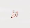 1.10 CT Total Oval & Pear Lab-Grown Diamond Open Wrap Designer Ring