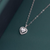 1.16 CTW Heart Shape Halo Lab-Grown Diamond Pendant