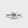 2.47 CT Round Cut Lab-Grown Diamond Pavé Engagement Ring