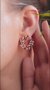 5.63 CT Marquise Lab-Grown Diamond Leaf Wreath Pendant & Earring Set