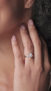 1.00 CT Pear Cut Lab-Grown Diamond Solitaire Ring