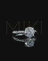 2.64 CTW Round Brilliant Lab-Grown Diamond Twisted Solitaire Ring