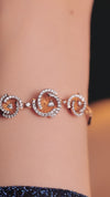 1.45 CT Round Lab-Grown Diamond Designer Bracelet