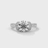 2.11 CT Total Round Lab-Grown Diamond Hidden Halo Solitaire Ring