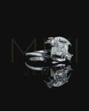 1.16 CTW Emerald Cut Lab-Grown Diamond Bypass Ring