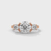 2.50 CT Total Round Lab-Grown Diamond Three Stone Ring