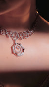 10.32 Ct Lab-Grown Diamond Mixed Shape Designer Necklace & Earring Set