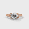 2.11 CT Total Round Lab-Grown Diamond Hidden Halo Solitaire Ring