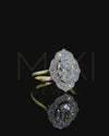 2.27 CT Oval Halo Lab-Grown Diamond Ring