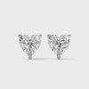 2.25 CT Heart Shape Lab-Grown Diamond Stud Earrings