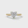 2.00 CT Heart Shape Lab-Grown Diamond Solitaire Ring