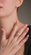 1.77 CT Total Pear & Marquise Lab-Grown Diamond Open Wrap Ring