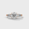 3.00 CT Total Round & Pear Lab-Grown Diamond Three Stone Ring