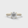 2.47 CT Round Cut Lab-Grown Diamond Pavé Engagement Ring
