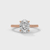 2.00 CT Oval Cut Lab-Grown Diamond Solitaire Engagement Ring