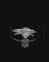1.07 CTW Oval Cut CVD Lab-Grown Diamond Solitaire Ring