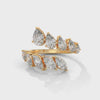 2.25 CT Pear & Marquise Cut Lab-Grown Diamond Open Wrap Ring