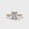2.00 CT Emerald Cut Lab-Grown Diamond Solitaire Ring