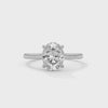 2.00 CT Oval Cut Lab-Grown Diamond Solitaire Engagement Ring